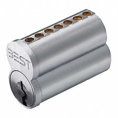 Interchangeable Core Satin Chrome 7 Pins