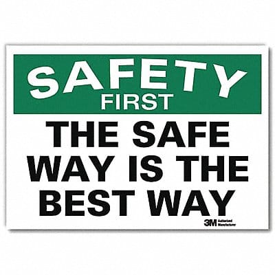 Safety Decal 7 in x 10 in Rflct Sheeting