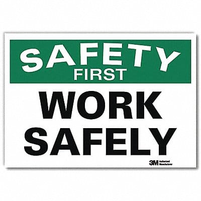 Safety Decal 7 in x 10 in Rflct Sheeting