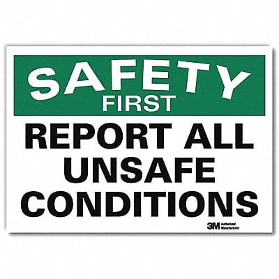 Safety Decal 7 in x 10 in Rflct Sheeting