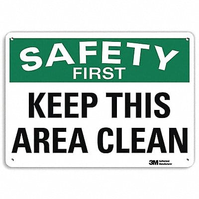 Safety Sign 7 in x 10 in Aluminum