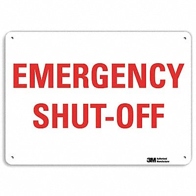 Safety Sign 7 in x 10 in Aluminum