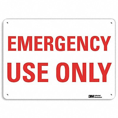 Safety Sign 7 in x 10 in Aluminum