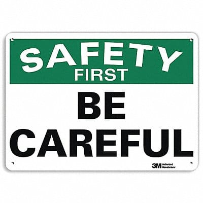 Safety Sign 10 in x 14 in Aluminum