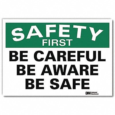 Safety Decal 5 in x 7 in Rflct Sheeting