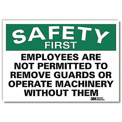 Safety Decal 7 in x 10 in Rflct Sheeting