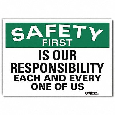 Safety Decal 5 in x 7 in Rflct Sheeting