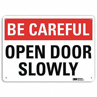 Safety Sign 7 in x 10 in Aluminum