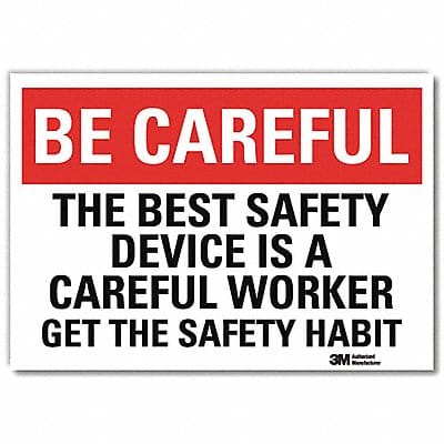 Safety Decal 5 in x 7 in Rflct Sheeting