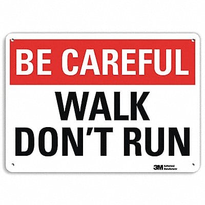 Safety Sign 7 in x 10 in Aluminum