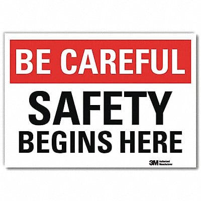 Safety Decal 10in x 14in Rflct Sheeting