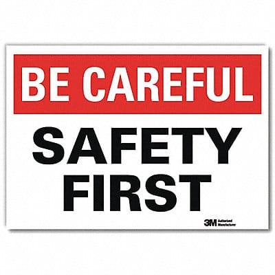 Safety Decal 7 in x 10 in Rflct Sheeting