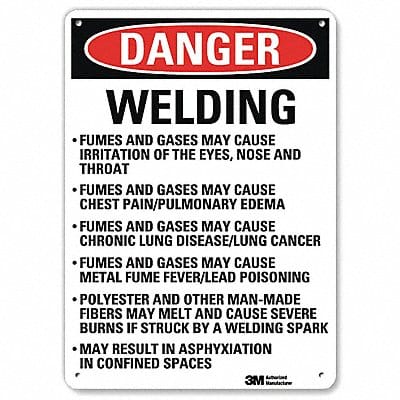 Danger Sign 10 in x 10 in Aluminum