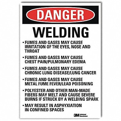 Danger Sign 10inx7in Reflective Sheeting