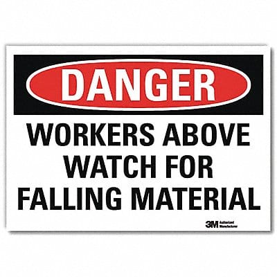 Danger Sign 7 in x 10 in Rflct Sheeting