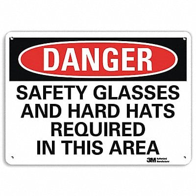 Danger Sign 7 in x 10 in Aluminum