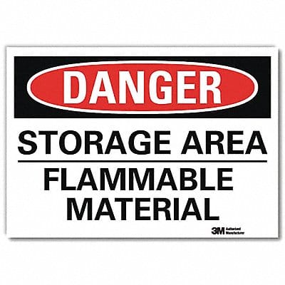 Danger Sign 7inx10in Reflective Sheeting