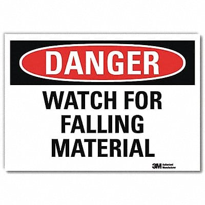 Danger Sign 7 in x 10 in Rflct Sheeting