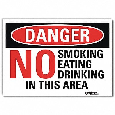 Danger Sign 5inx7in Reflective Sheeting