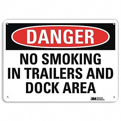 Danger Sign 7 in x 10 in Aluminum