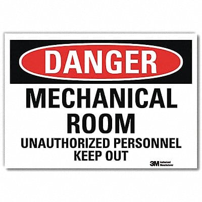 Danger Sign 7inx10in Reflective Sheeting