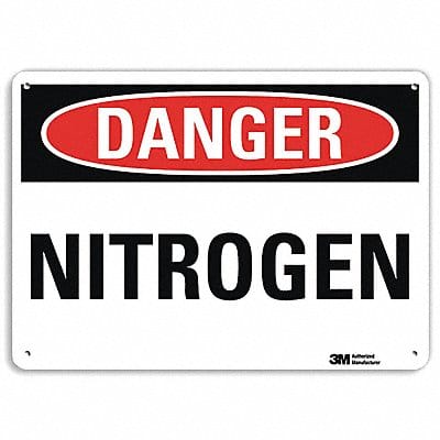 Danger Sign 7 in x 10 in Aluminum