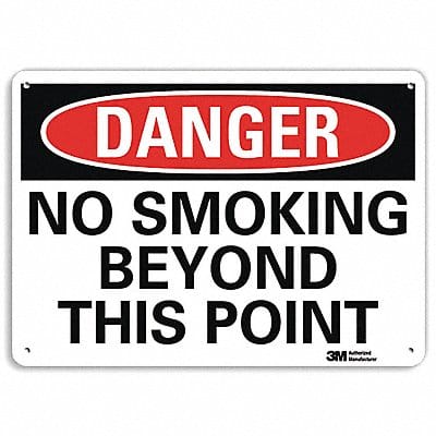 Danger Sign 7 in x 10 in Aluminum