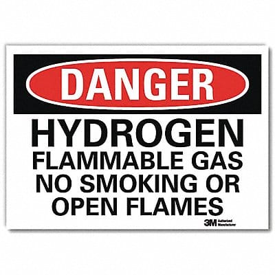 Danger Sign 5 in x 7 in Rflct Sheeting