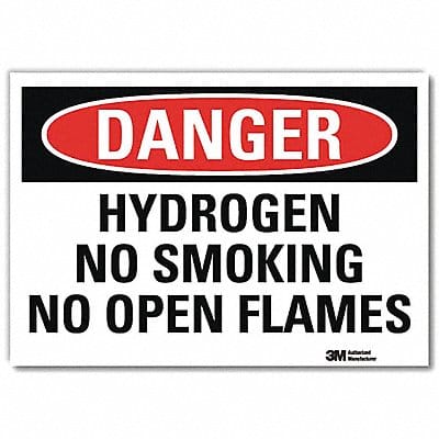 Danger Sign 10 in x 14 in Rflct Sheeting