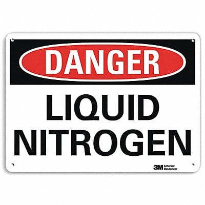 Danger Sign 7 in x 10 in Aluminum