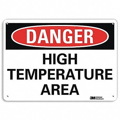 Danger Sign 7 in x 14 in Aluminum