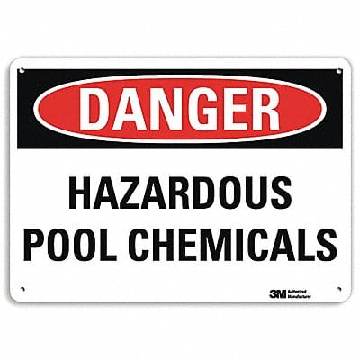 Danger Sign 7 in x 14 in Aluminum