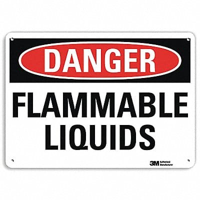 Danger Sign 7 in x 10 in Aluminum