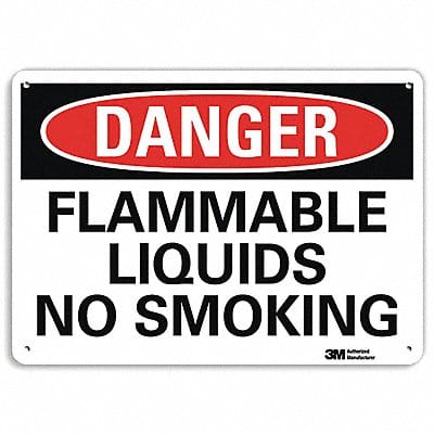 Danger Sign 7 in x 10 in Aluminum