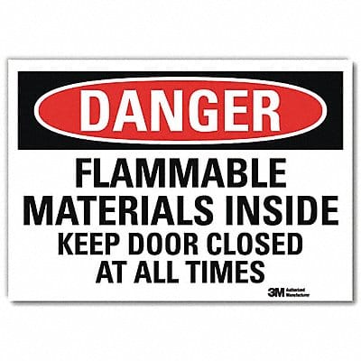 Danger Sign 7inx10in Reflective Sheeting