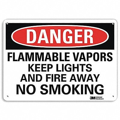 Danger Sign 7 in x 10 in Aluminum