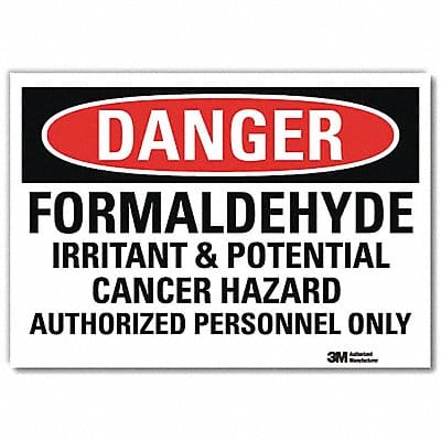 Danger Sign 5inx7in Reflective Sheeting