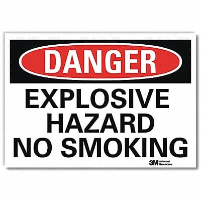 Danger Sign 7 in x 10 in Rflct Sheeting