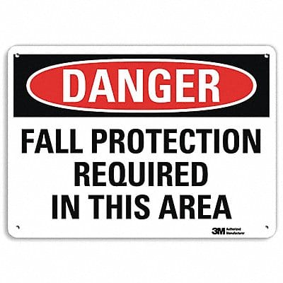 Danger Sign 7 in x 10 in Aluminum