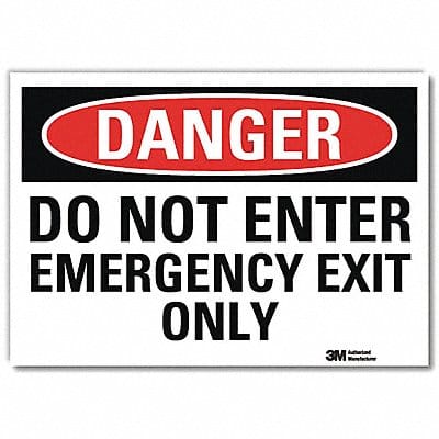 Danger Sign 10x14in Reflective Sheeting