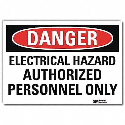 Danger Sign 5inx7in Reflective Sheeting