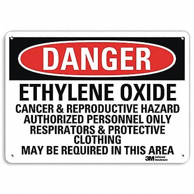 Danger Sign 10 in x 14 in Aluminum