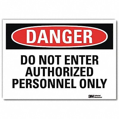 Danger Sign 7inx10in Reflective Sheeting