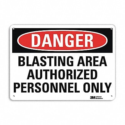 Danger Sign 10 in x 14 in Aluminum