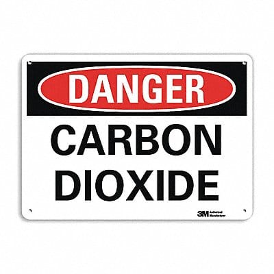 Danger Sign 7 in x 14 in Aluminum