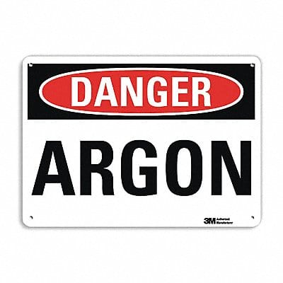 Danger Sign 10 in x 14 in Aluminum