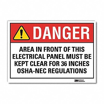 Danger Sign 5inx7in Reflective Sheeting