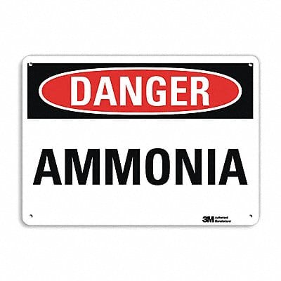 Danger Sign 7 in x 10 in Aluminum