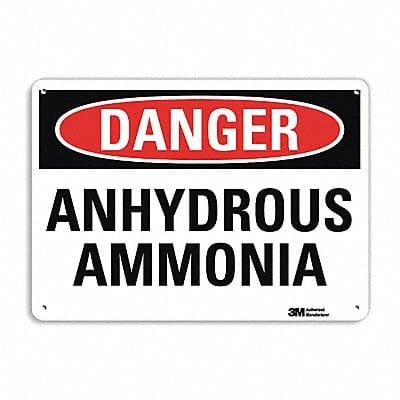 Danger Sign 7 in x 10 in Aluminum