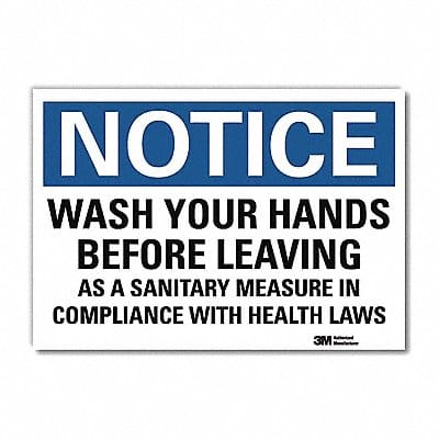 Notice Sign 7inx10in Reflective Sheeting